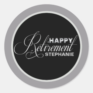 Sticker für das Silver Retirement-Party