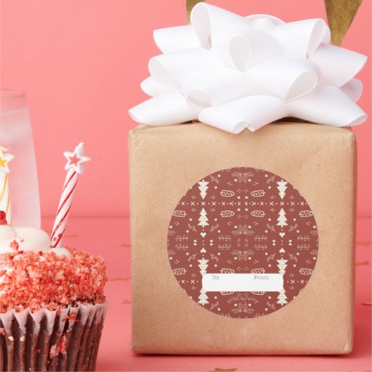 Sticker für das Urlaubsmuster - Rot - Set 6 (Party)