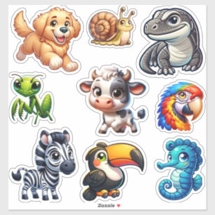 Sticker für das verzauberte Wildlife Wonderland