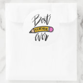 Sticker für den besten Lehrer (Tasche)