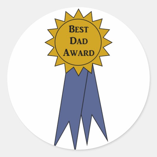 Sticker für den besten Vater (Vorderseite)