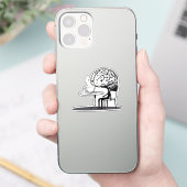 Sticker für den Cartoon des Kaffees (Telefon)