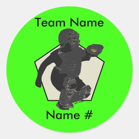 Sticker für den Fastpech-Softball (Vorderseite)