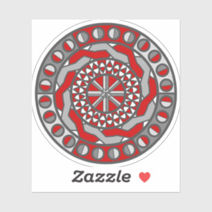 Sticker für den Kontakt mit roten Maschinen