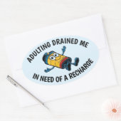 Sticker für den lustigen erwachsenen Kampf (Umschlag)