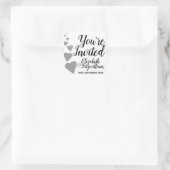 Sticker für den Silver Glitzer Hearts Umschlag Auf (Tasche)