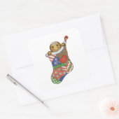 Sticker für den Weihnachtsgingerbrot-Strumpf (Umschlag)