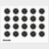 Sticker für den weißen schwarzen Schädel (Blatt)
