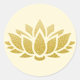 Sticker für die Abstrakte Lotus-Blume