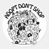 Sticker für die Adoption (Vorderseite)