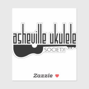 Sticker für die Asheville Ukulele Society