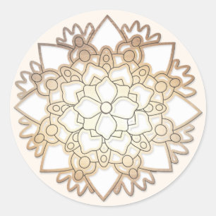 Sticker für die Blume Lotus Mandala