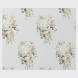 Sticker für die Elfenbeinküste - Eleganter Blumens Geschenkpapier