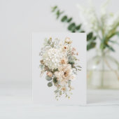 Sticker für die Elfenbeinküste - Eleganter Blumens Postkarte (Stehend Vorderseite)