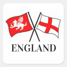 Sticker für die Flagge von England und St. George