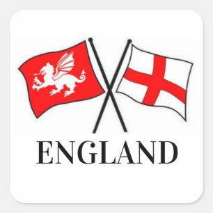 Sticker für die Flagge von England und St. George