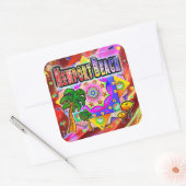 Sticker für die Freunde von Newport Beach Tropical (Umschlag)