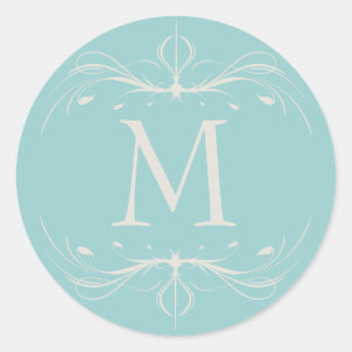 Sticker für die Hochzeitstickerei Monogram Blühend