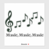 Sticker für die Kontur von Musiknotes (Blatt)