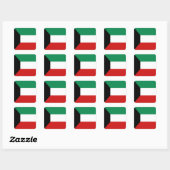 Sticker für die Kuwait-Flagge (Blatt)