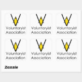 Sticker für die Mitgliedschaft in Freiwilligenverb (Blatt)