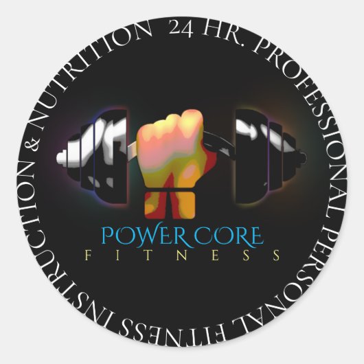 Sticker für die persönliche Fitness (Vorderseite)