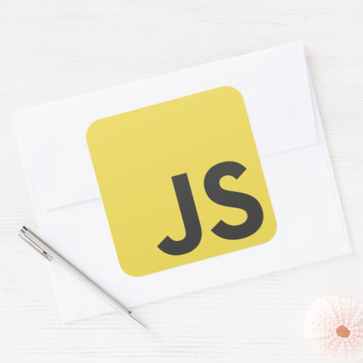 Sticker für die Programmiersprache JavaScript (Umschlag)