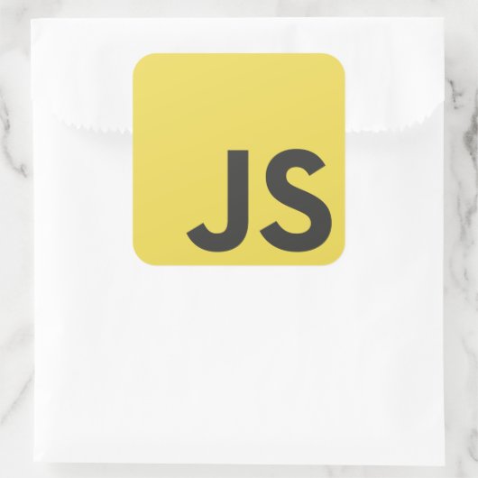 Sticker für die Programmiersprache JavaScript (Tasche)
