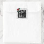 Sticker für die Rote Rose Save the Date (Tasche)