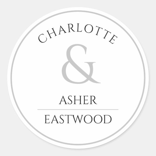 Sticker für die Rücksendeadresse "Elegante Couple  (Vorderseite)
