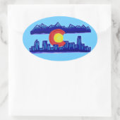 Sticker für die Skyline von Colorado (Tasche)