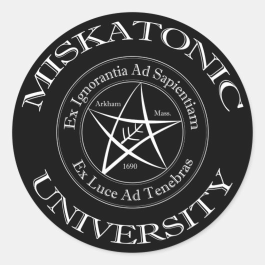 Sticker für die Universität Miskatonic (Vorderseite)