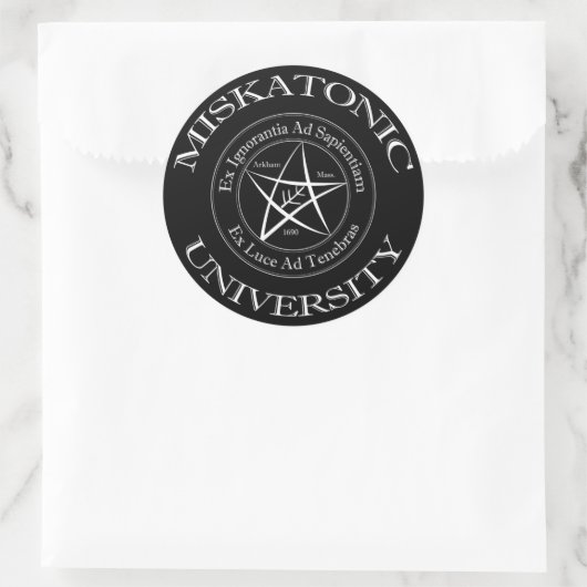 Sticker für die Universität Miskatonic (Tasche)