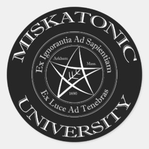 Sticker für die Universität Miskatonic