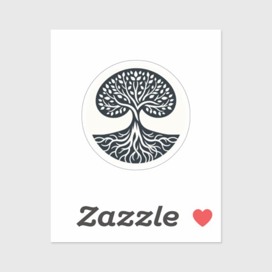 Sticker für die Vernetzung der Natur - Baum des Le (Blatt)
