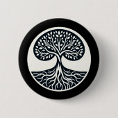 Sticker für die Vernetzung der Natur - Baum des Le Button (Vorderseite)