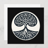 Sticker für die Vernetzung der Natur - Baum des Le Einladung (Vorne/Hinten)
