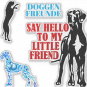 Sticker für Doggenfreunde (Vorderseite)