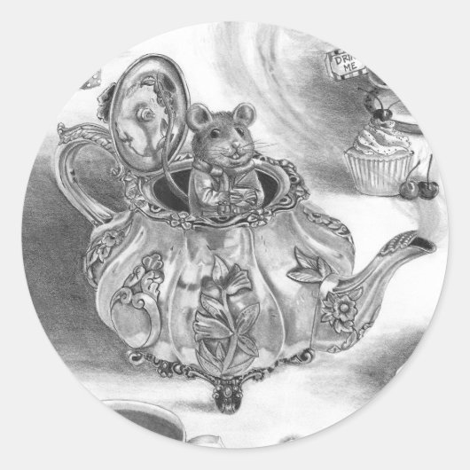 Sticker für Dormmousse-Alice im Wunderland (Vorderseite)