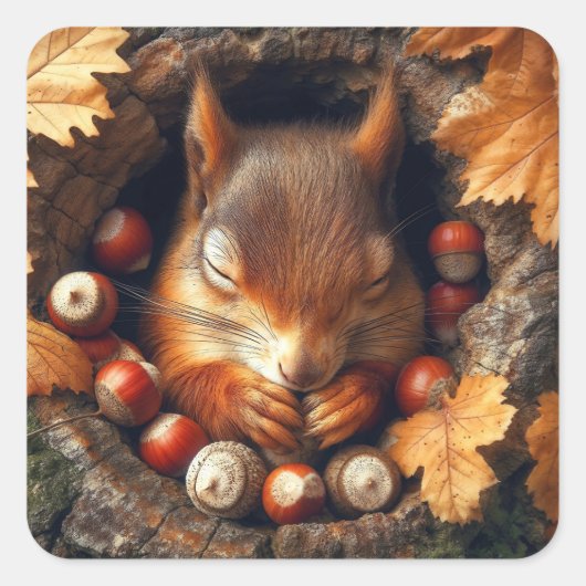 Sticker für Eichhörnchen (Vorderseite)
