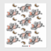 Sticker für Elefanten (Blatt)