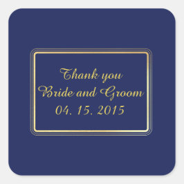 Sticker für Elegant Gold Navy Blue Gevor