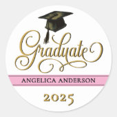 Sticker für elegante Script-Abschluss (Vorderseite)