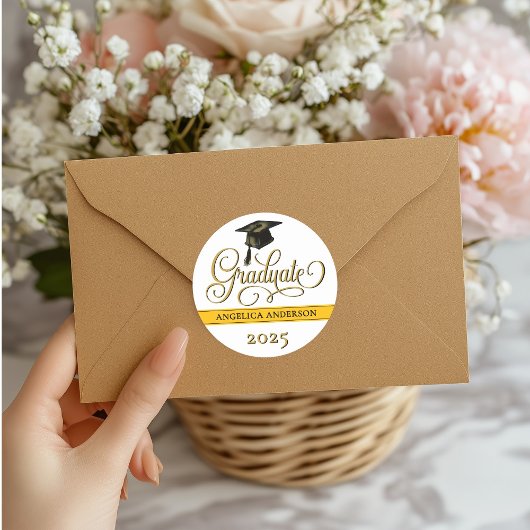 Sticker für elegante Script-Abschluss