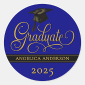 Sticker für elegante Script-Abschluss (Vorderseite)