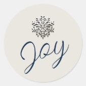 Sticker für Elegante Snowflake (Vorderseite)