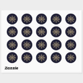 Sticker für Elegante Snowflake (Blatt)
