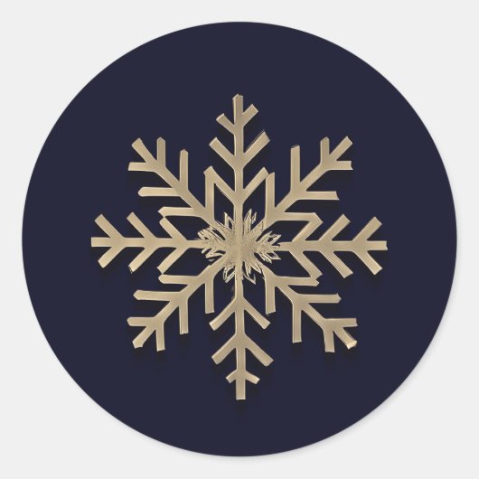Sticker für Elegante Snowflake (Vorderseite)