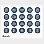 Sticker für Elegante Snowflake (Blatt)