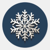 Sticker für Elegante Snowflake (Vorderseite)